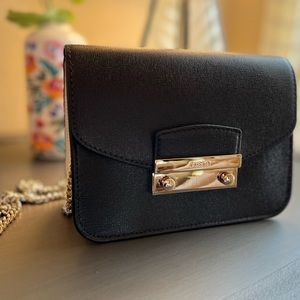 FURLA Saffiano chain strap bag